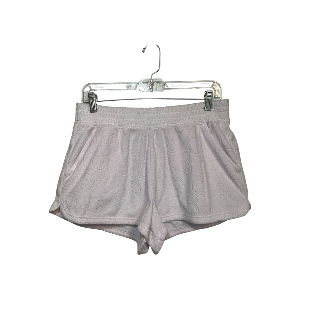 Offline By Aerie Womens Medium Terry Cloth‎ Smiley Face Shorts